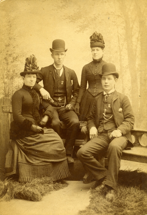1895~ John Crook (lower right, father of Harry Sr).jpg