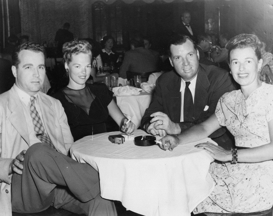 1947 Harry, Velma, Hank & Grace Barney; Ross Fenton Farm, Ocean Township NJ.jpg