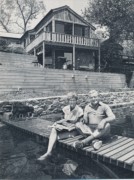 1989-05~ Nancy & George, newly retired to Rogers Lake, Old Lyme CT.jpg
