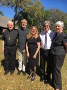 2020-03-07 3 Rev George Razee, Tom Razee, Caroline Barnett, Rob Razee & Nancy Razee, at Kevin Barnett funeral.jpg