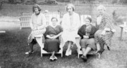 1936~ 1 Ethel Griffing, Edith Razee, Ethel Adams, Liz Perry & Lettie Stephan, Woodbridge CT.jpg