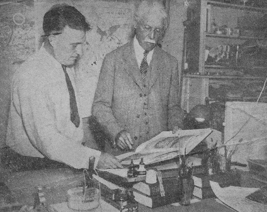 Earl Fowler (chauffeur-artist) & Prof Arnold Dana.jpg