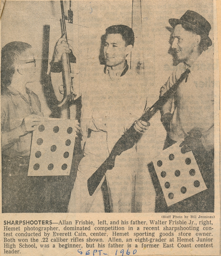 1960-09 Alan & Walt Frisbie Jr, Sharpshooters.jpg