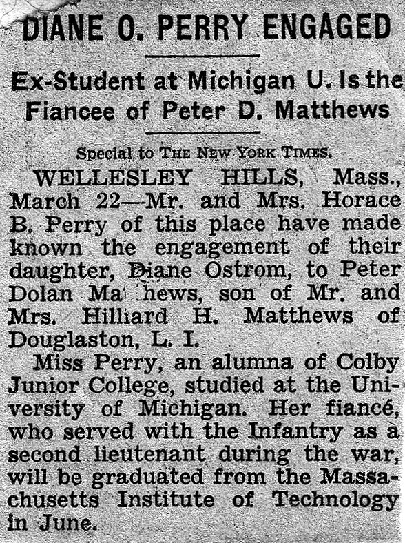 1947-03-22 Engagement announcement, NY Times.jpg