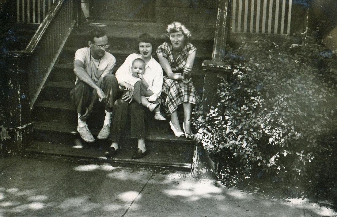 1949-07-02 1 Dick, Pete Jr, Diane & Mary Jean, 49 Wainwright St, Dorchester MA.jpg