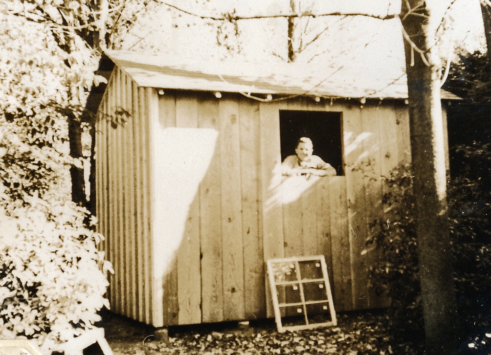1949-10 The toolshed Pete & Jack helped Dad to make.jpg