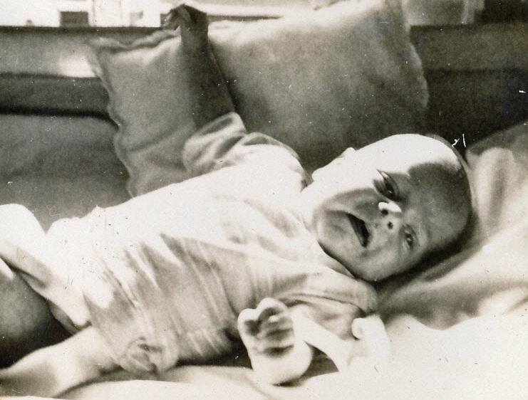 1950-06-13 7 First pictures of Danny (6 wk, 10 lb 6).jpg