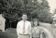 1951-06 Visitors to Needham (their car).jpg