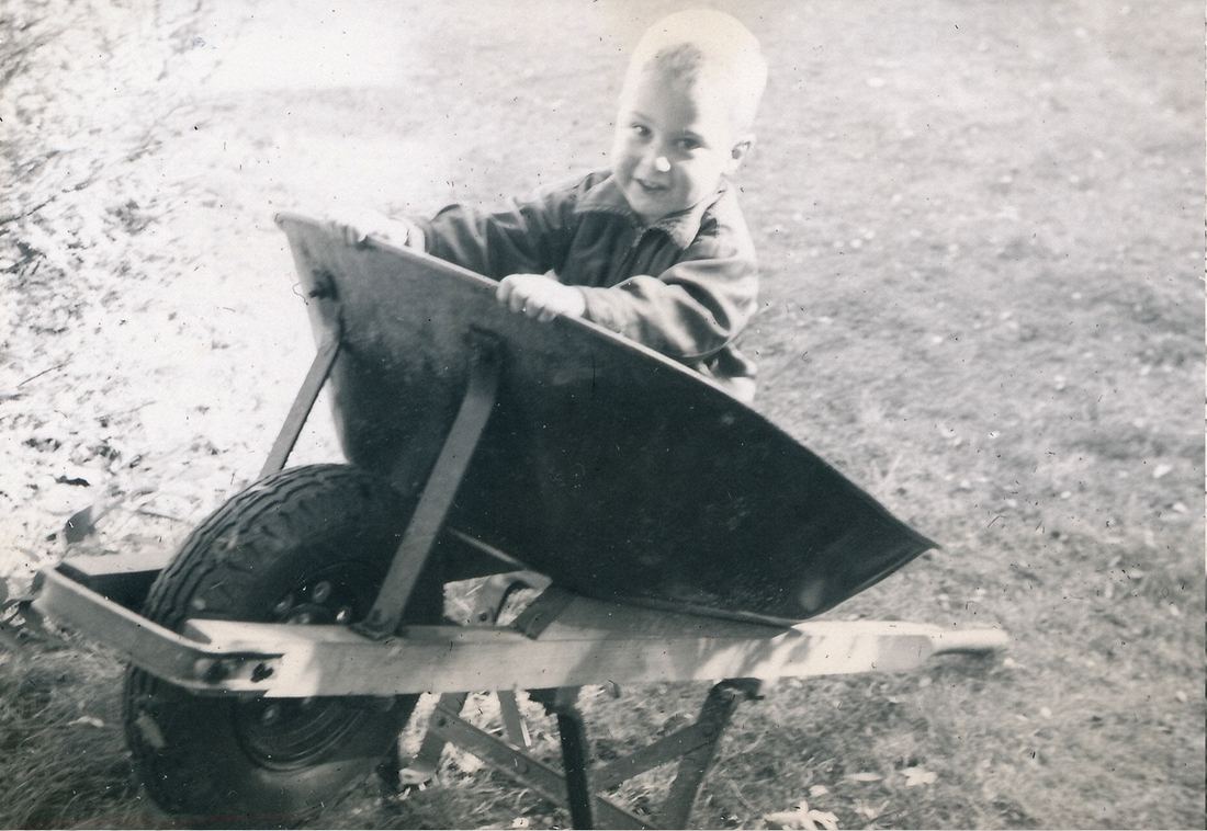 1954-09-03~ 5 Dan, after the storm (likely Hurricane Carol).jpg