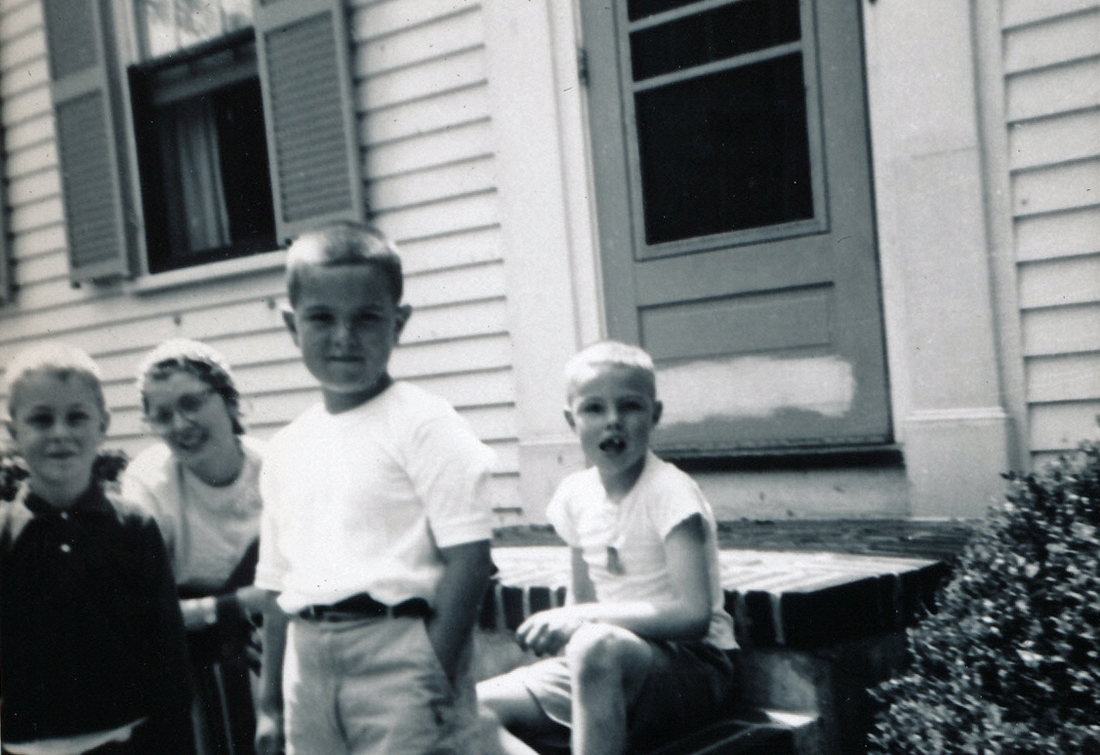 1956-05-01~ 3 Dan, Til, Dave Hoyt, Pete Jr; HBD Dad & Dan.jpg