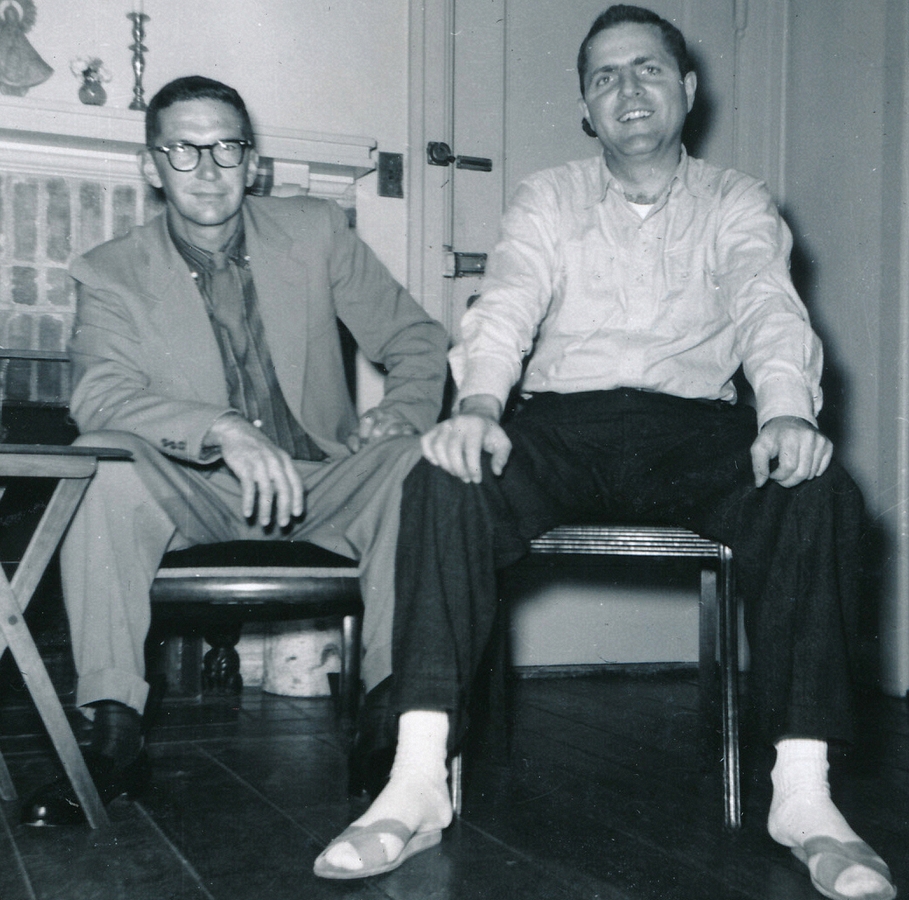 1957-11 2 Ted Wager & Pete Sr, Douglaston NY.jpg