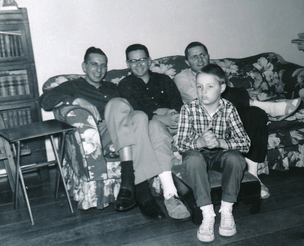 1957-11 5 Steve & Steve Schuster Jr, Pete & Pete Jr; Douglaston NY.jpg