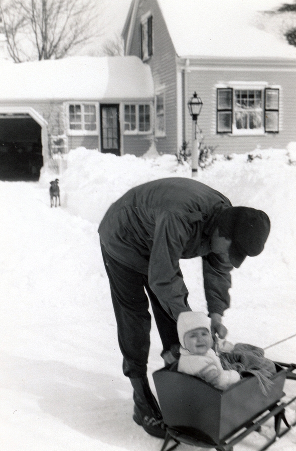 1958-02-17 3 Pete Sr & Andrea in Sled.JPG
