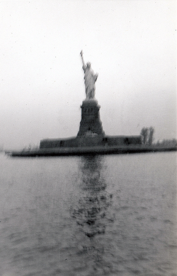 1958-04~ 5 Approaching the Statue of Liberty in the fog.jpg