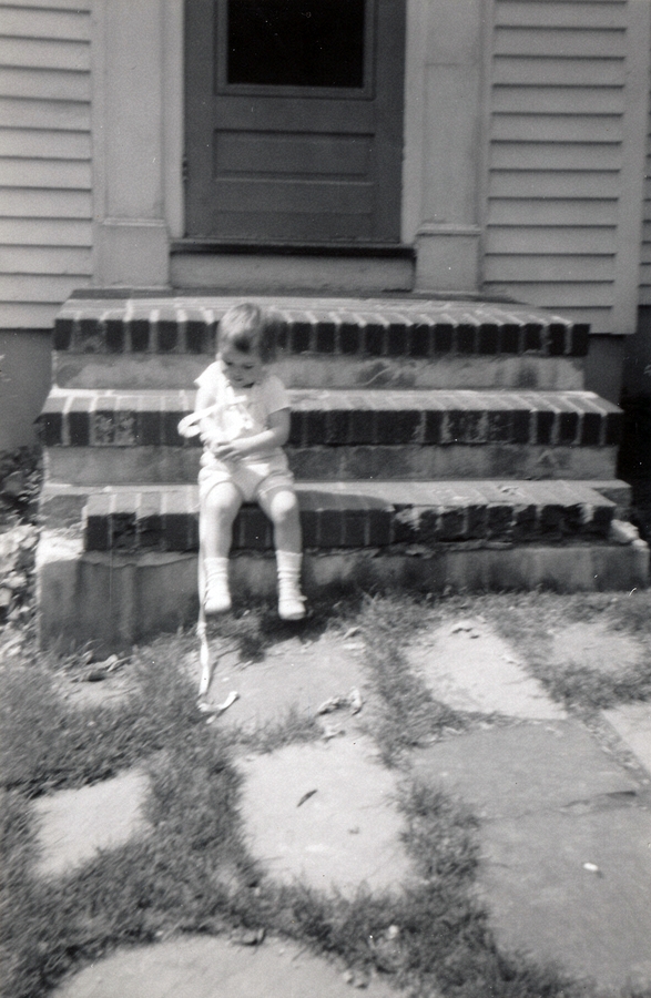 1958-07 1 Andrea on old steps.JPG