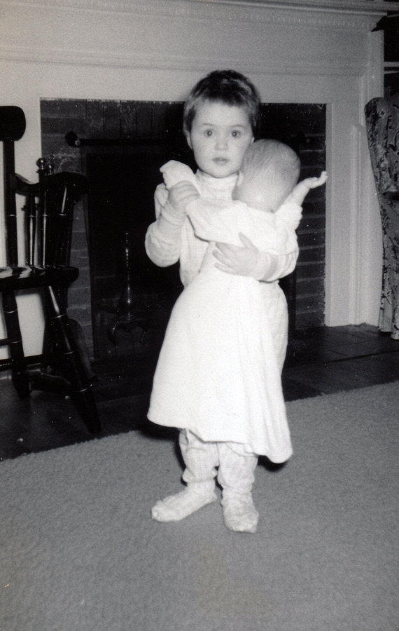 1959-02 2 Andrea dancing with 'Baby Doll', Needham MA.jpg