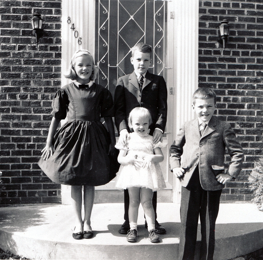 1959-11~ 2 Bonny, 'Candy' Anne, Chips & Duke Paulsen; Bethesda MD.jpg
