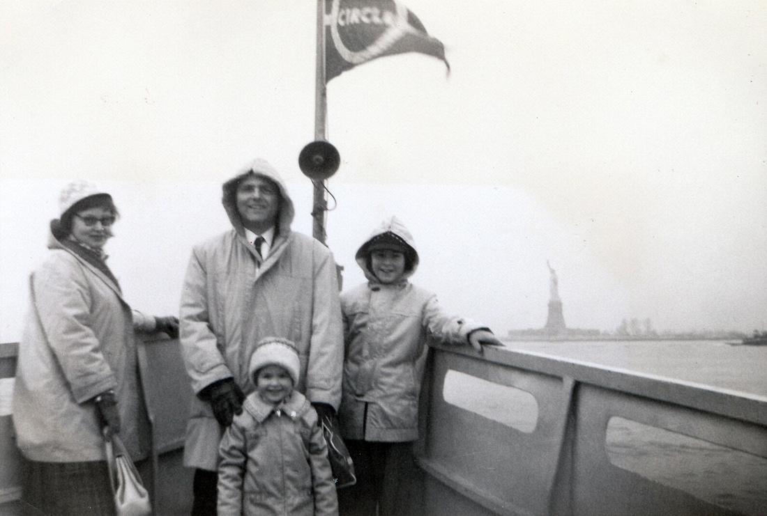 1961-02-19 2 Diane, Pete Sr, Andrea & Dan; on way to Statue of Liberty.jpg