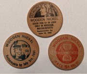 1961-07-04 1 Wooden Nickels printed to support Needham's 250th year.jpg