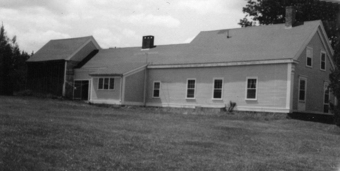 1961-08-11~ 09 Back of house (barn, playroom, kitchen ell, bath & original house); Islesboro, ME.jpg