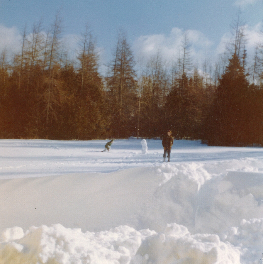 1962-12-30 3 Dan, Snowman & Pete Jr, Islesboro ME.jpg