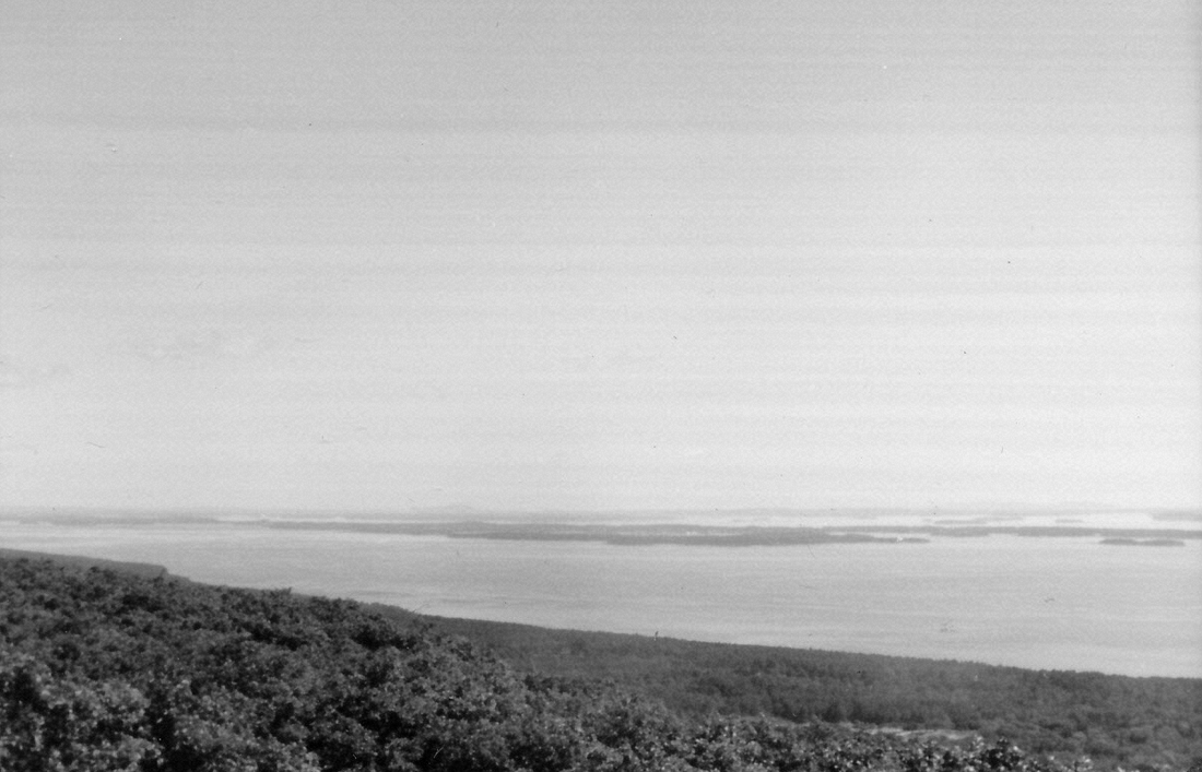 1963-08 21 Islesboro & other islands from Mt Battie, Camden ME.jpg