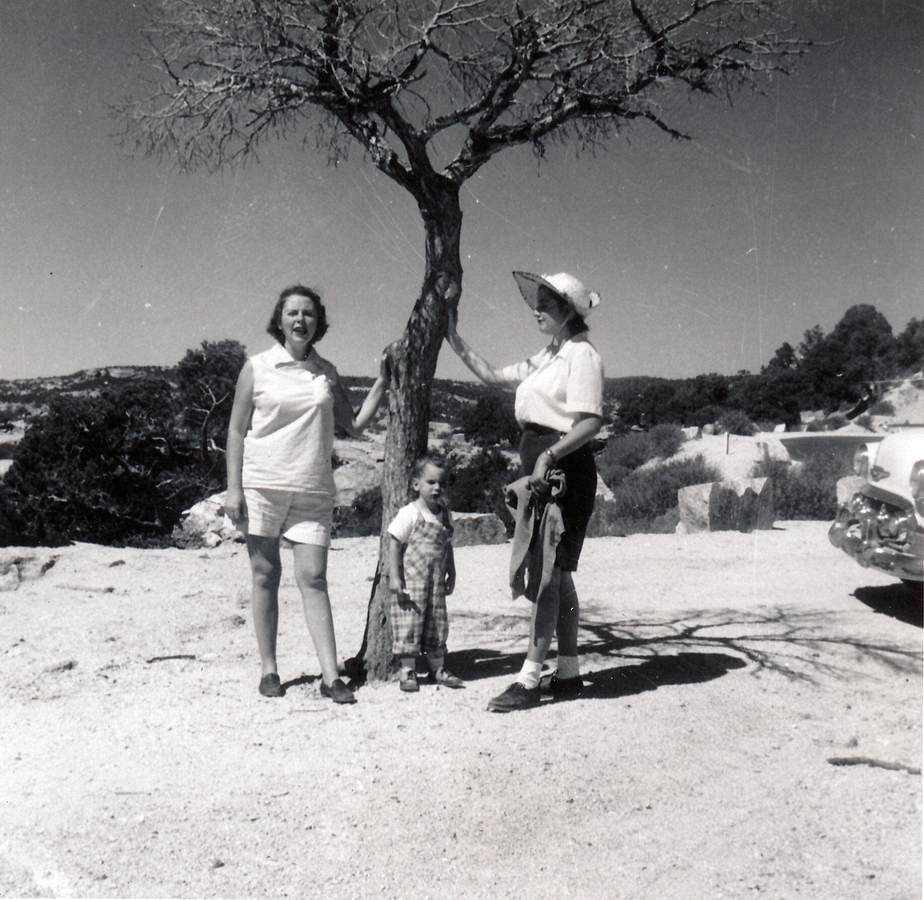 1954-10-10~ 2 Til, Jane & Bob Jr; up Mount Lemmon.jpg