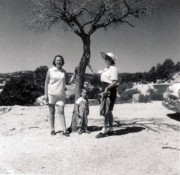 1954-10-10~ 2 Til, Jane & Bob Jr; up Mount Lemmon.jpg