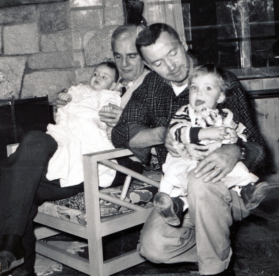 1956-08 7 Matt, Dad M, Bob & Deidra.jpg