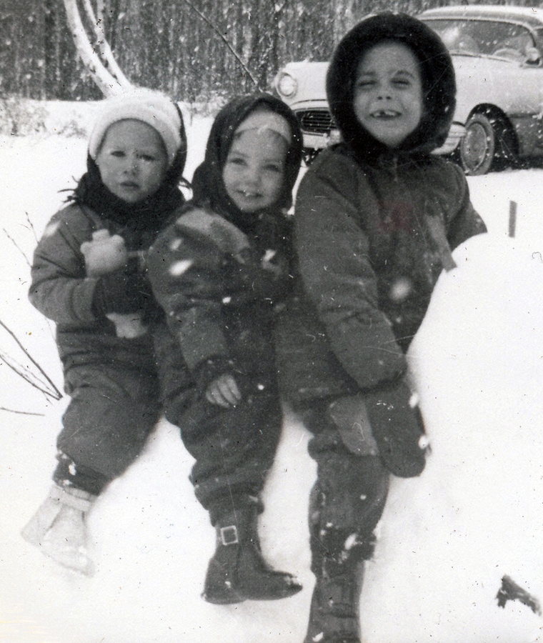 1957-02~ 2 Matt, Deidra & Bob Jr; Ely MN.jpg