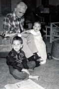 1957-04~ 2 Bob Jr, Hilliard & Matt, Hillie's last trip to Ely MN.jpg