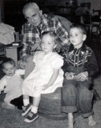 1957-04~ 3 Hilliard with Matt, Deidra & Bob Jr; Hillie's last trip to Ely MN.jpg
