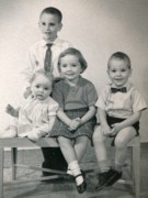 1958-12 1 Bob Jr (standing), Jans, Deidra & Matt Wager.jpg