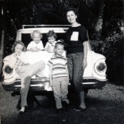 1961-03 Deidra, Jans, Tracey, Matt & Jane; Delray Beach FL.jpg