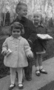 1961-11 Tracy, Matt & Jans Wager, going to a birthday party.jpg