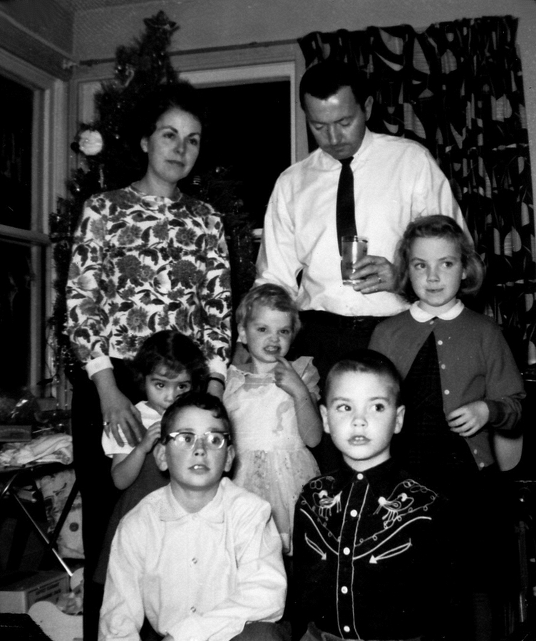 1962-12 (1) Bob Jr, Matt, (2) Tracey, Jans, Diedra, (3) Jane & Bob Wager; Lively Ontario.jpg