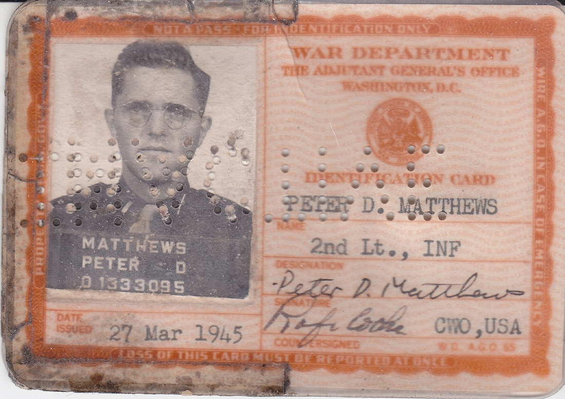 1945-03-27 2nd Lt Peter D Matthews military ID.jpg