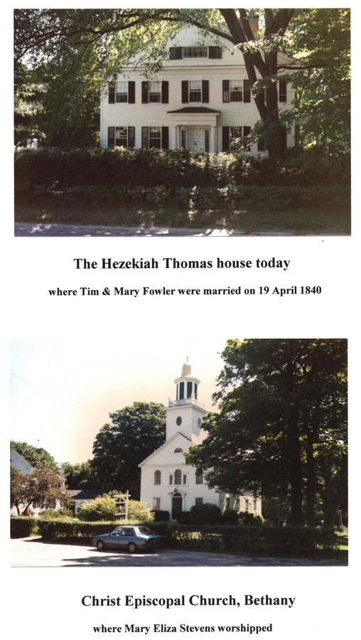 2010~ Hezekiah Thomas (later Frederick Perry) house & nearby church, Bethany CT.JPG