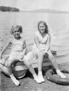 1940~ 1 Barbara & Jean Dennett, Bantam Lake CT.jpg