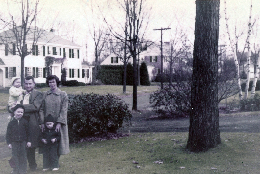 1954-11 (f) John & Carl; (r) Judy, Jack & Jiinny; Wellesley MA.jpg