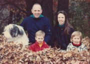1991-10 Charlie, Marshall, Joshua (age 2.5), Judy & Sara (5) Schwartz.jpg