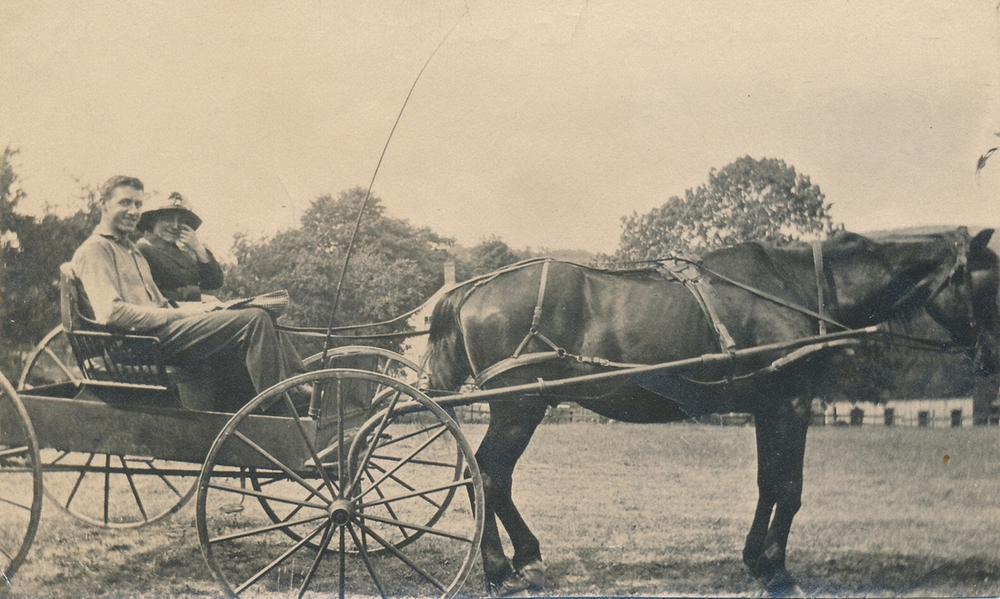 1918 01 Ped & Hanna Maycorb~ 'Some class to us - and the Horse! Poor old fellow'.jpg