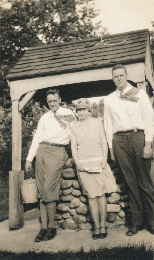 1929~ Ped, Doris & Eb Griffing, en route to Bear Mountain Bridge.jpg