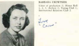 1940 Barbara 'Crow' Crowther in Wellesleyan yearbook p13.jpg