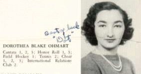 1940 Dorothea 'Dot' Ohmart in Wellesleyan yearbook p21.jpg