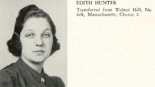 1940 Edie Hunter in Wellesleyan yearbook p16.jpg
