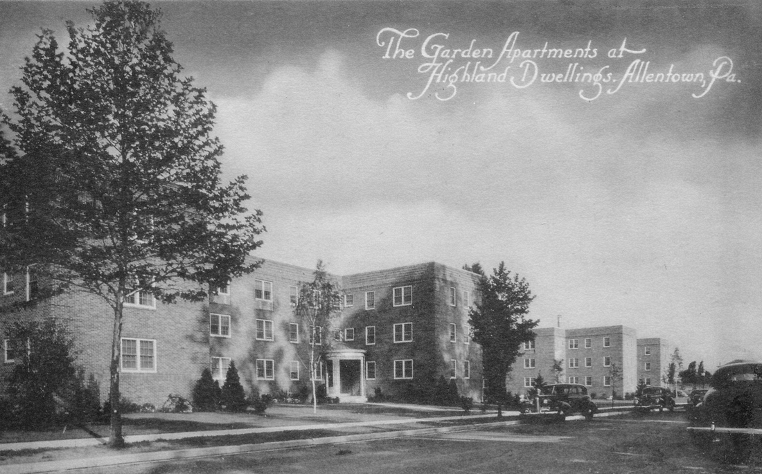1940~ Garden Apartments at Highland Dwellings, Allentowin PA.jpg