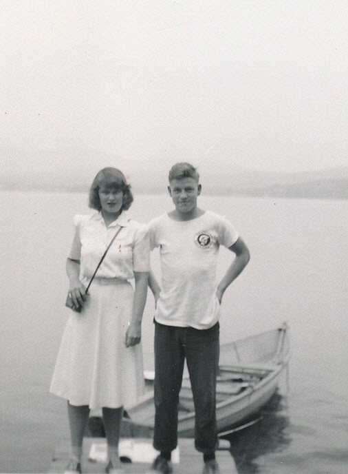 1941-08 14 Diane & Jack, Lake Winnisquam NH.jpg