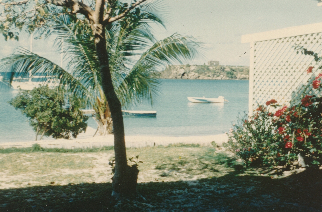 1967-05~ 1 View from my room at 'The Inn', Antigua.jpg