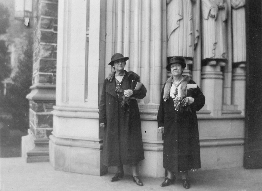 1937 Liz Perry & Katie Johnson at Duke.jpg